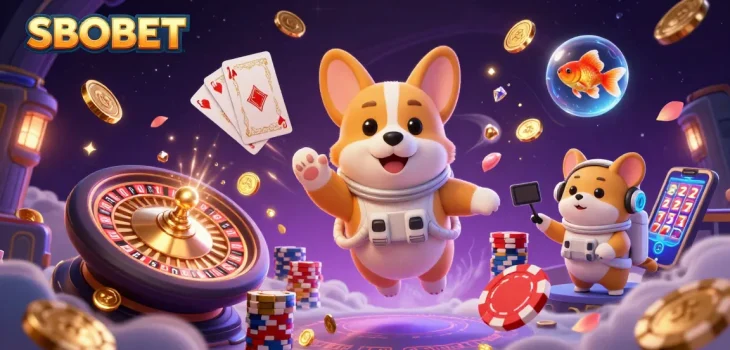 เดิมพันที่ SBOBET กับภาพนักพนันในคาสิโนนอกโลกที่มีบรรยากาศสนุกสนาน