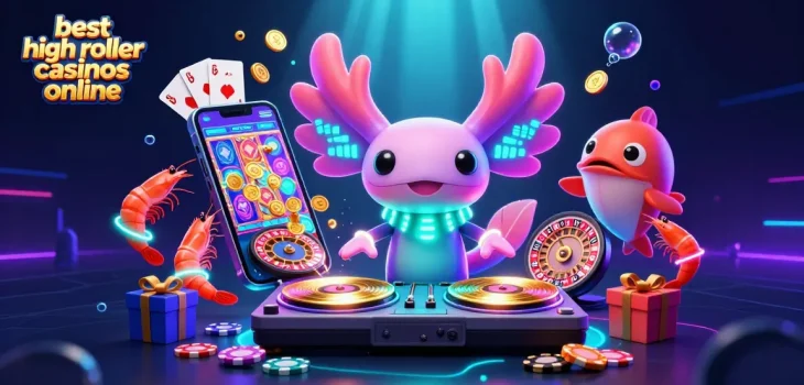 Experience vibrant action at the best high roller casinos online with a thrilling 3D underwater DJ party.